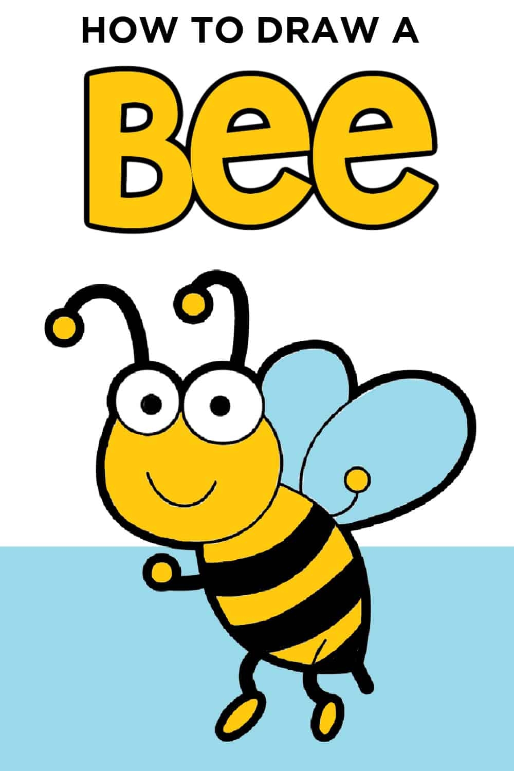 how do you draw a bee