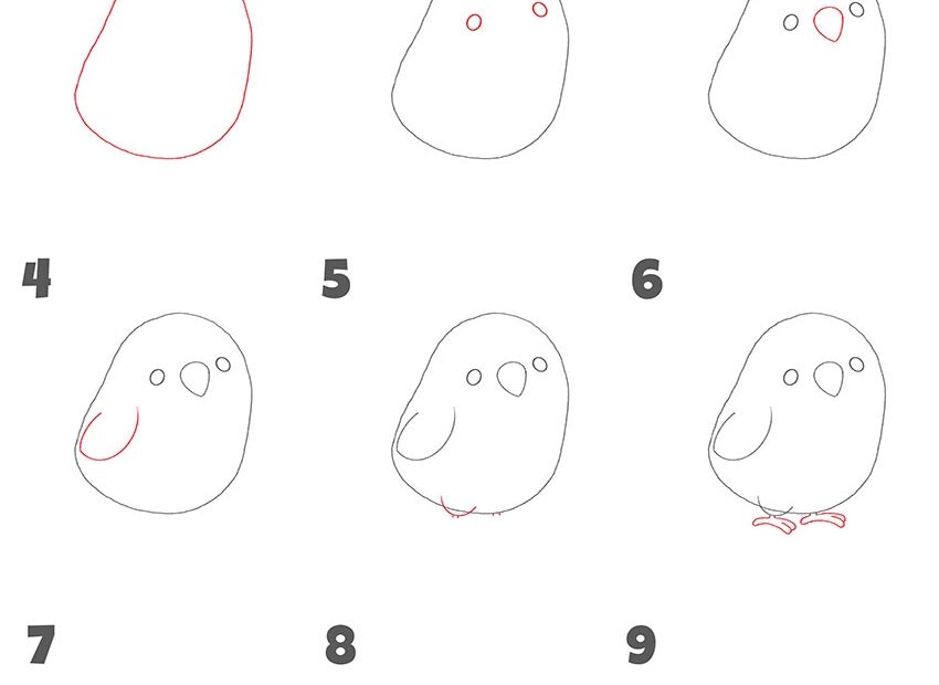 How To Draw A Bird Easy Drawing Tutorial For Kids