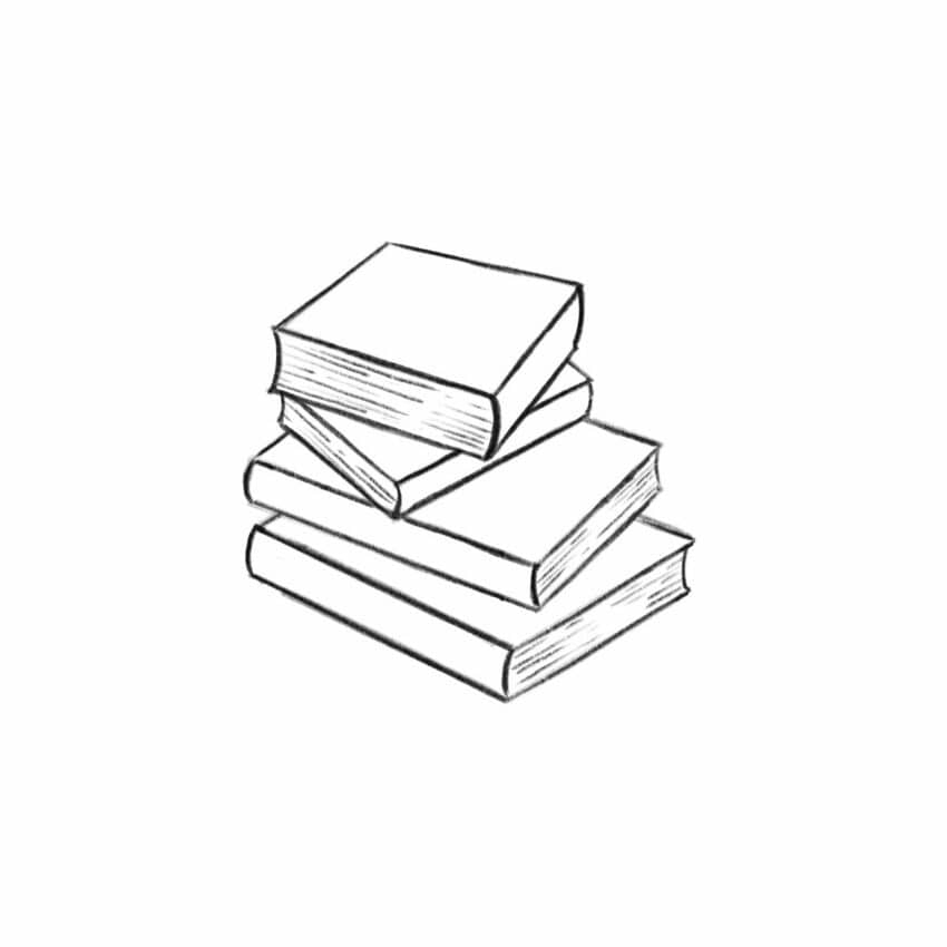 How To Draw A Book opened Or Closed Easy Step By Step