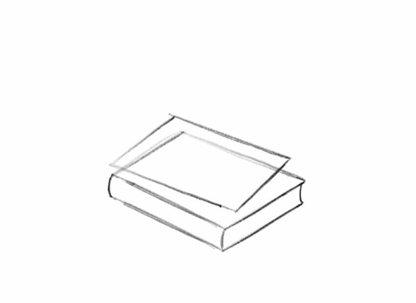 How To Draw A Book opened Or Closed Easy Step By Step