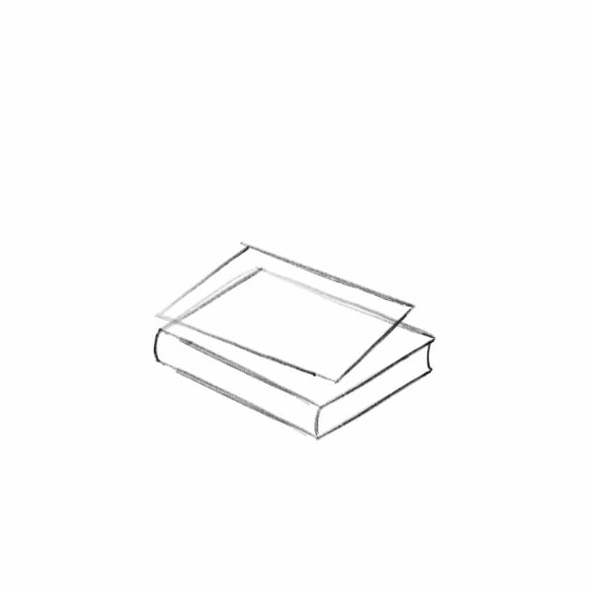 How To Draw A Book opened Or Closed Easy Step By Step