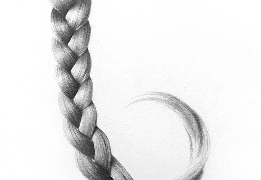 How To Draw A Braid Realistically Step By Step Tutorial