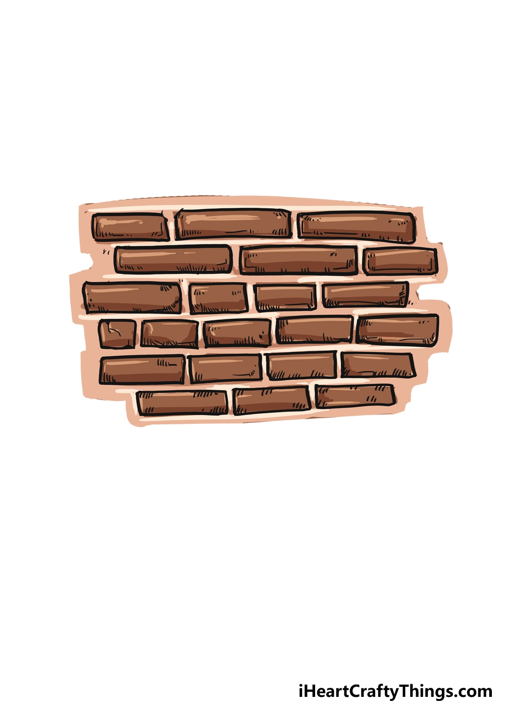 How To Draw A Brick Wall Step By Step 