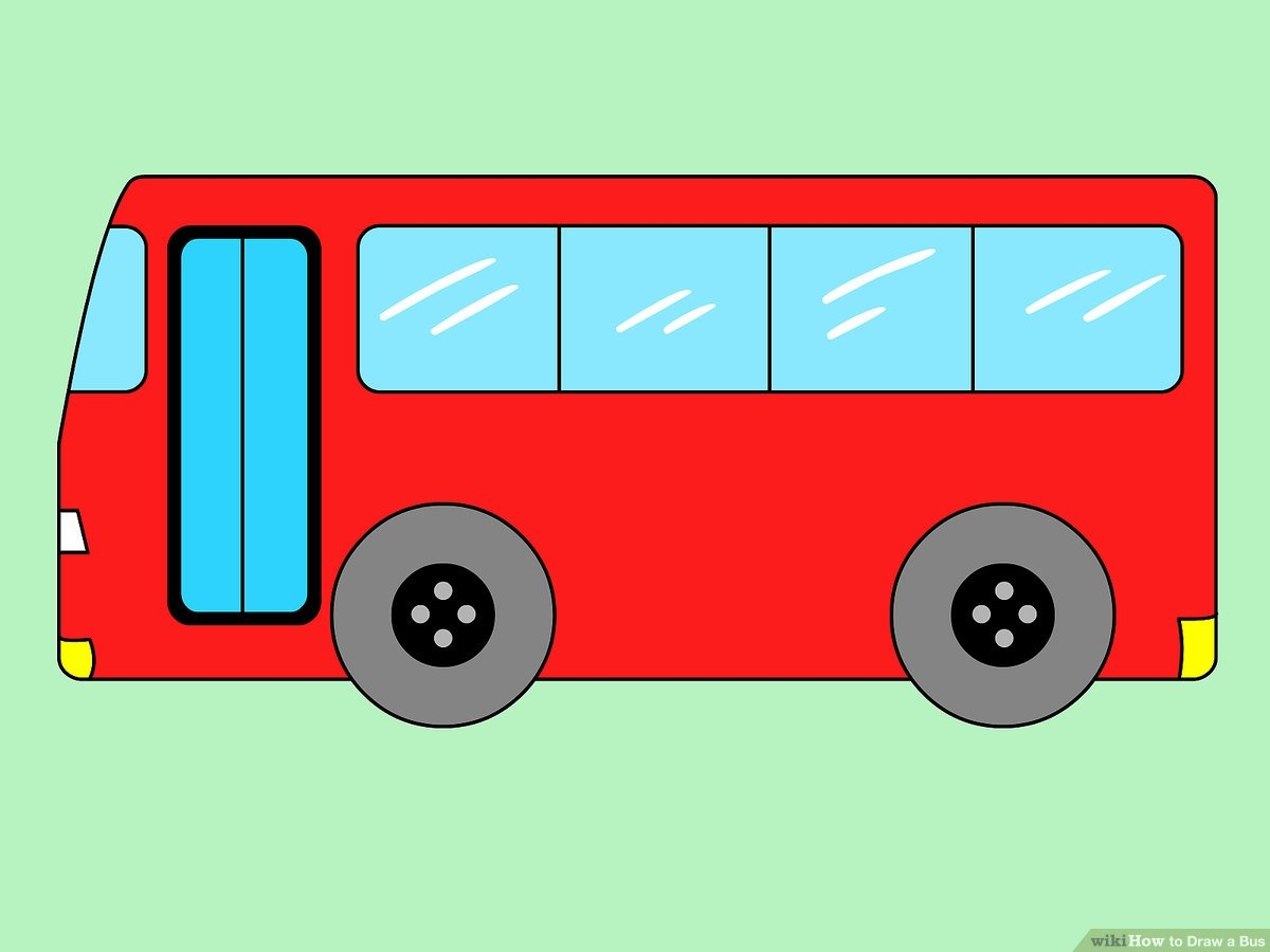 How To Draw A Bus 5 Steps with Pictures WikiHow