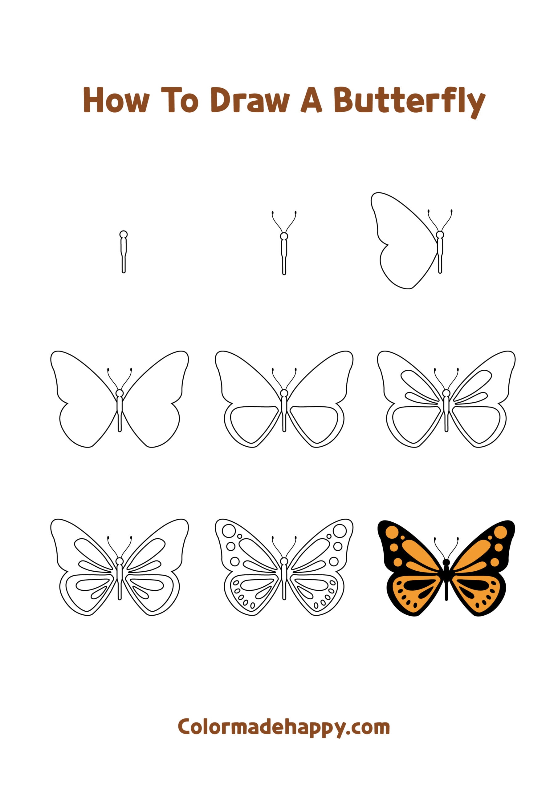 How To Draw A Butterfly