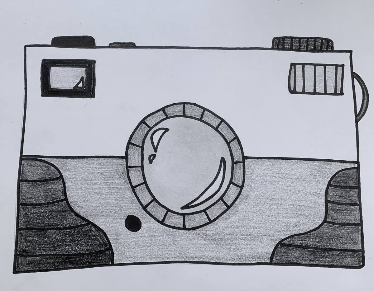 How To Draw A Camera Basicdraw