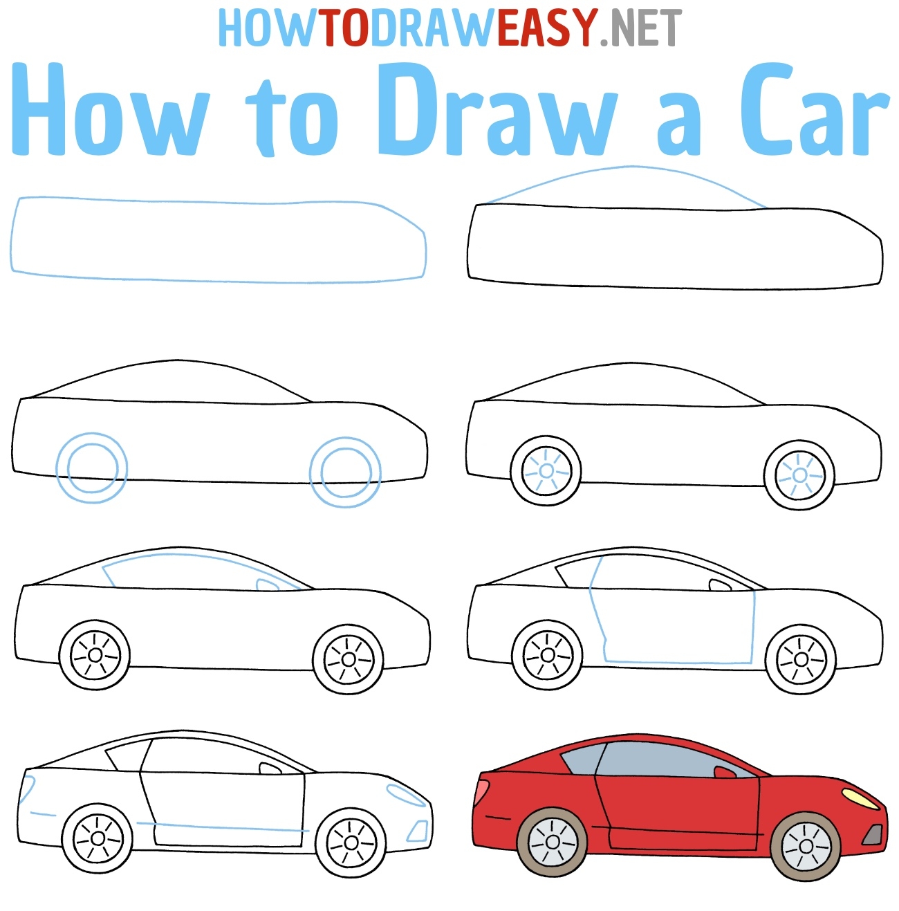 How To Draw A Car How To Draw Easy