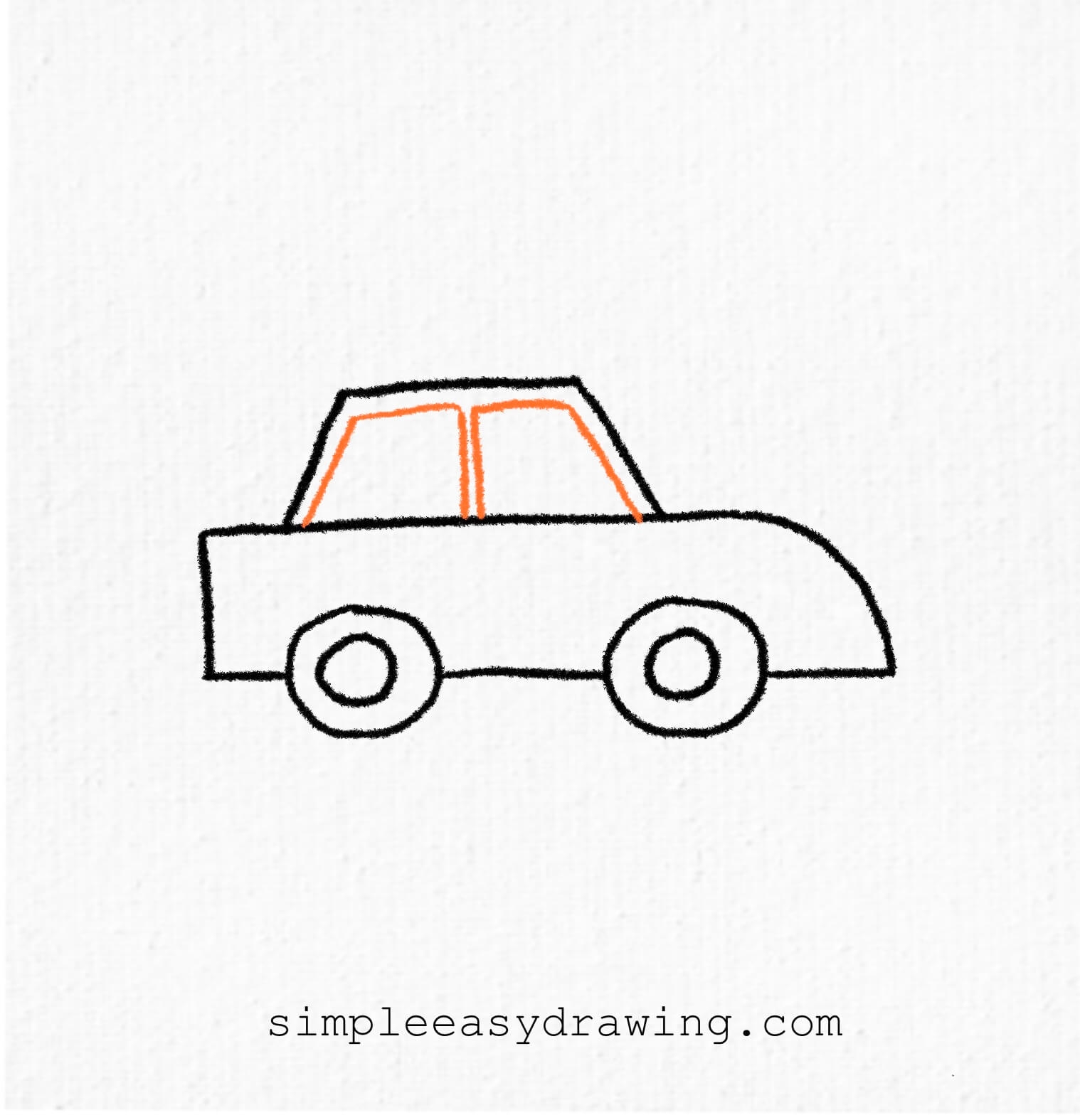 How To Draw A Car Step By Step Simple And Easy Car Drawing Tutorial For Kids