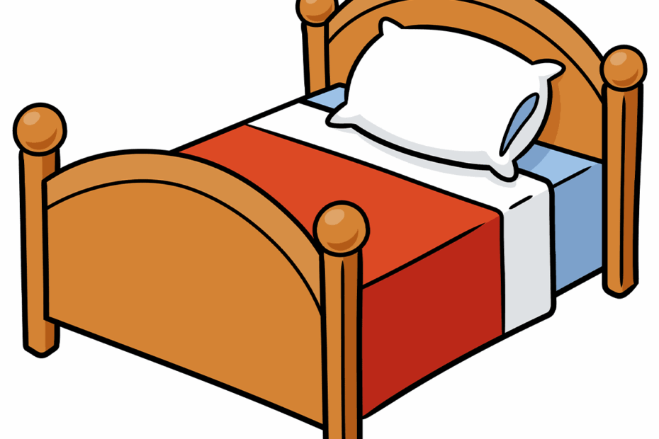 How To Draw A Cartoon Bed Really Easy Drawing Tutorial