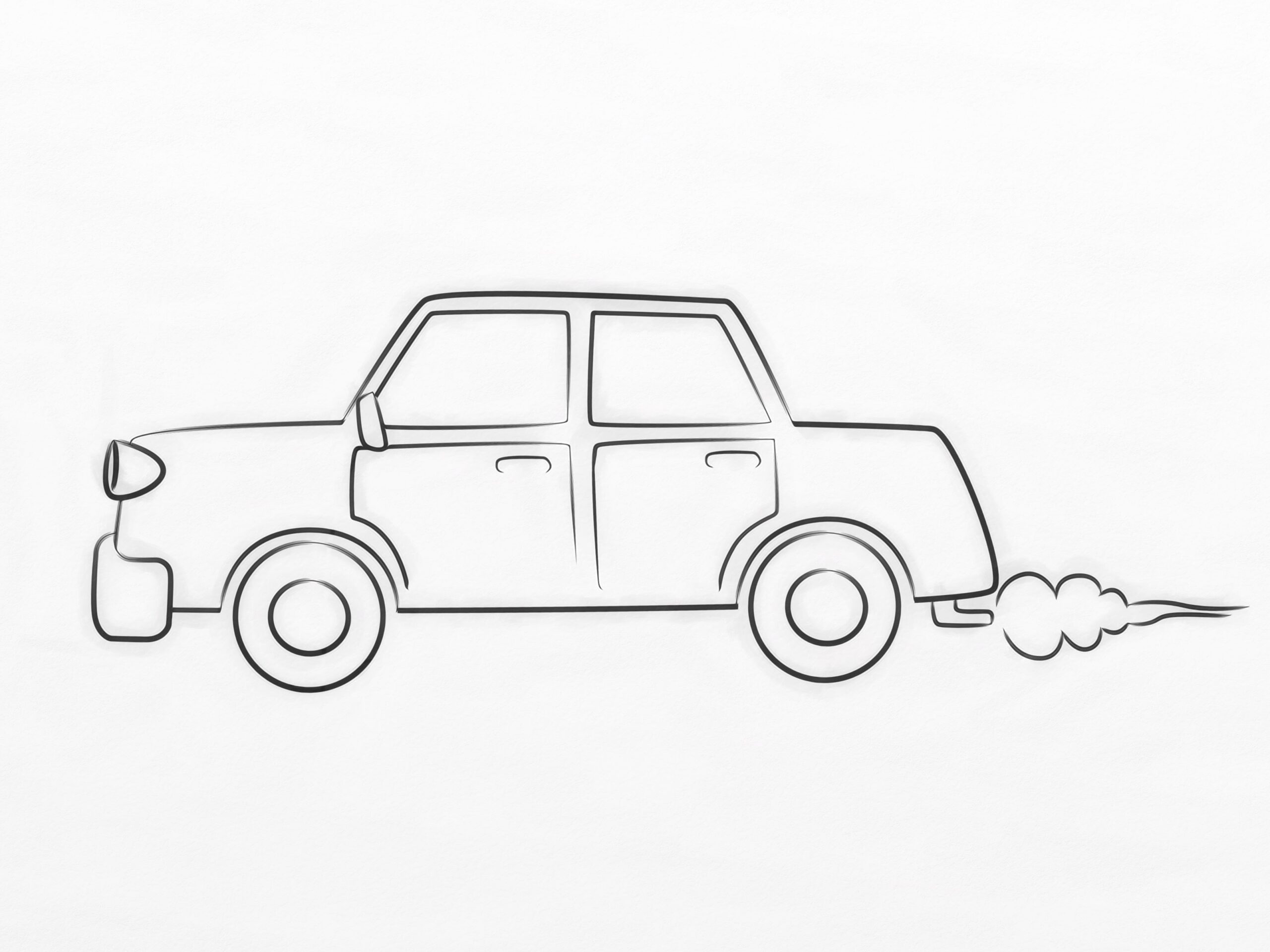 How To Draw A Cartoon Car with Pictures 