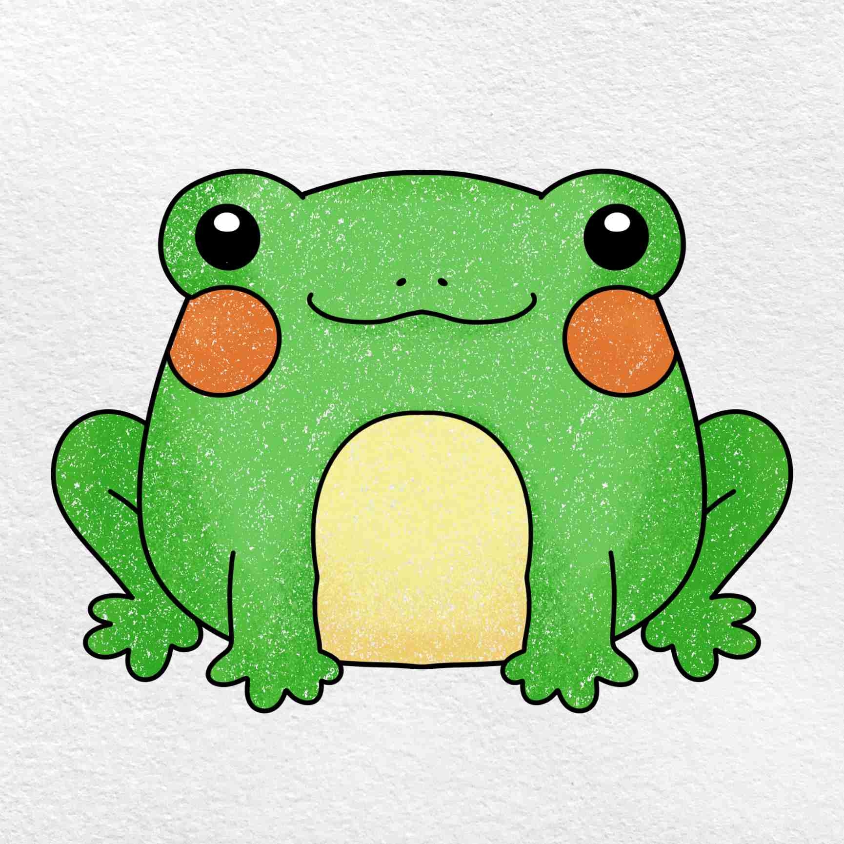 How To Draw A Cartoon Frog HelloArtsy