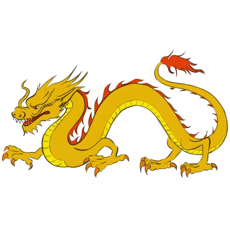 How To Draw A Chinese Dragon Easy Drawing Art