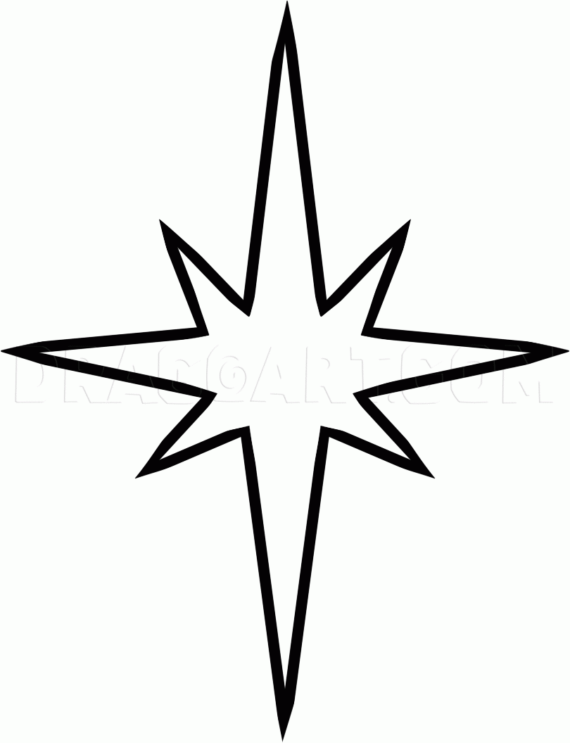 How To Draw A Christmas Star Drawing Step By Step By Dawn 