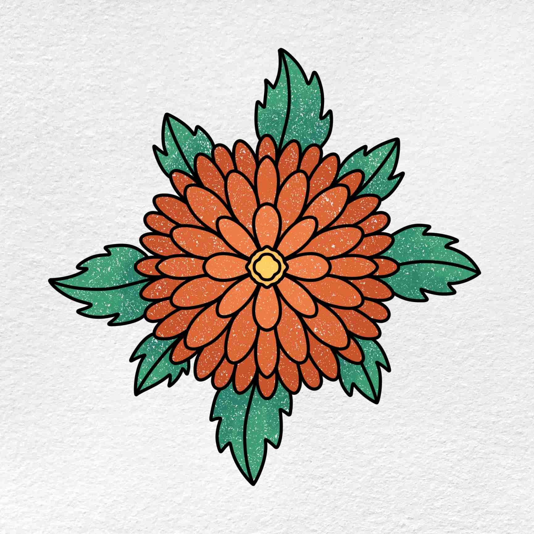 How To Draw A Chrysanthemum HelloArtsy