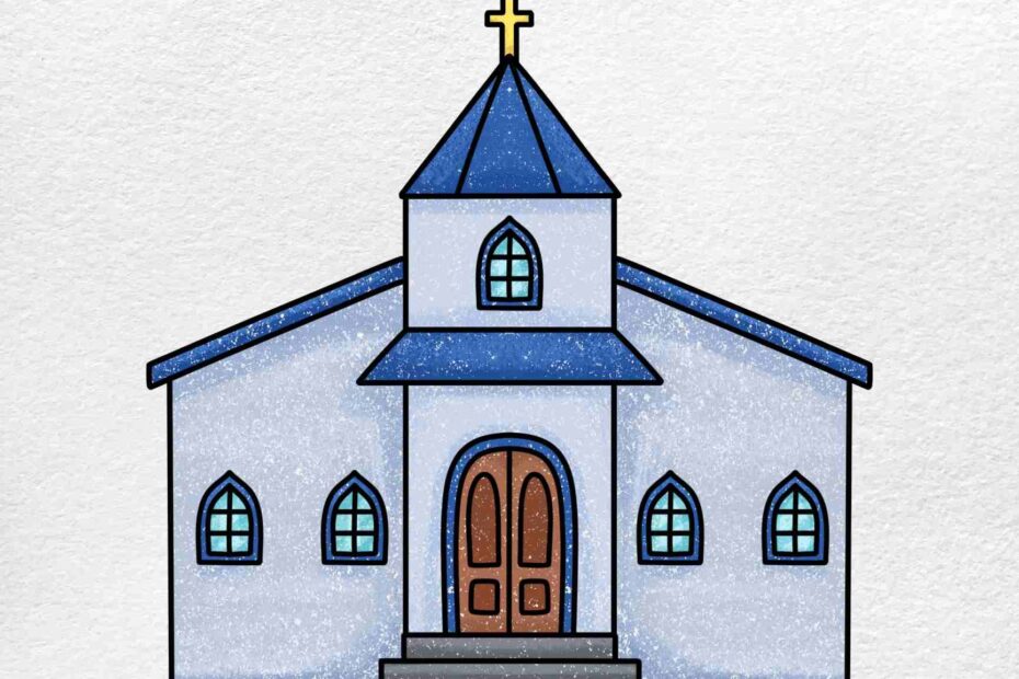 How To Draw A Church HelloArtsy