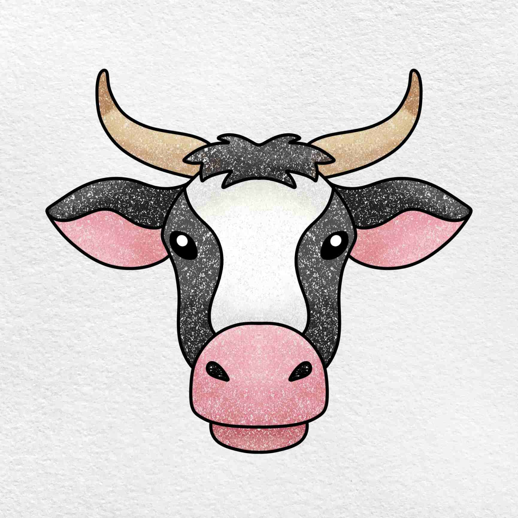 simple cow drawing