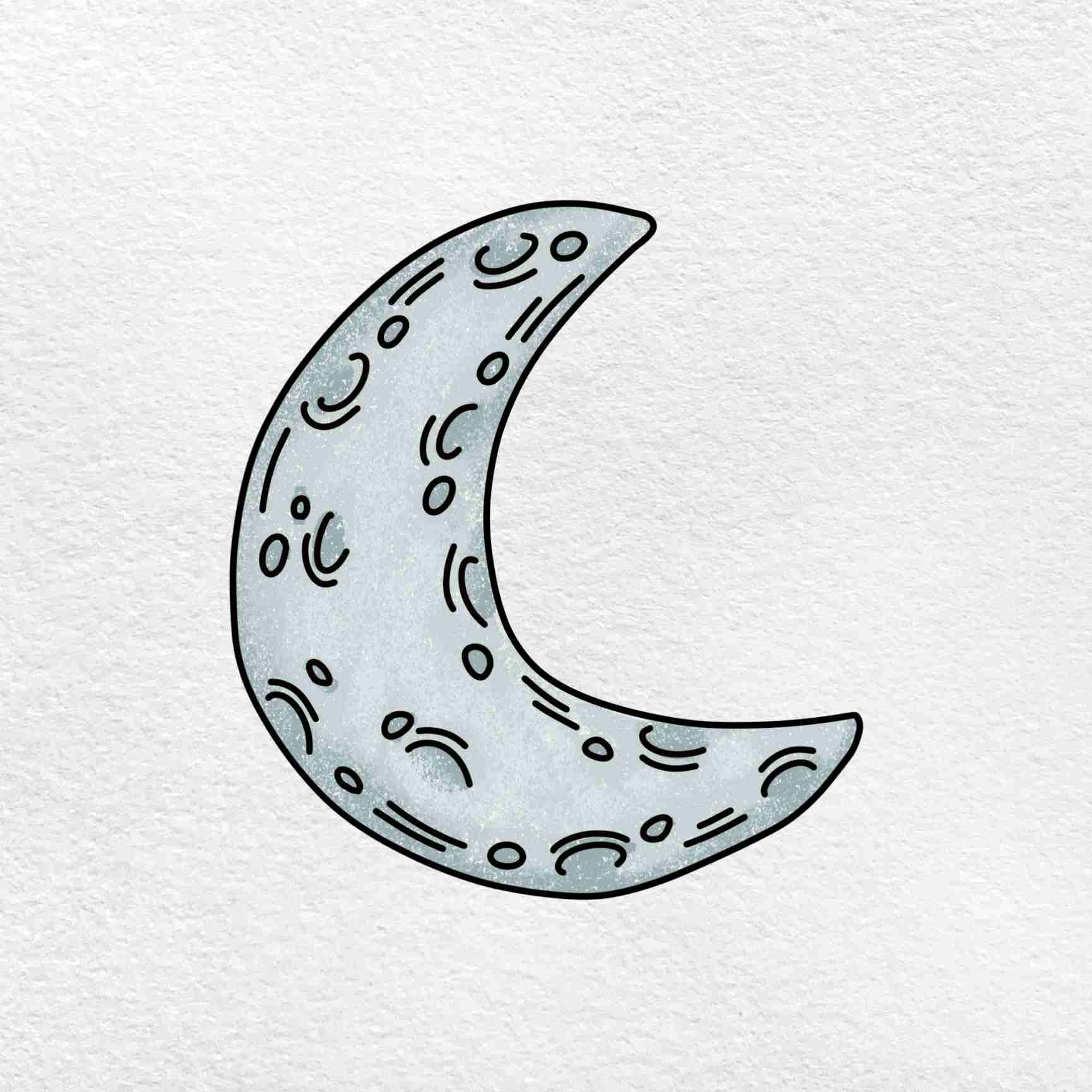How To Draw A Crescent Moon HelloArtsy