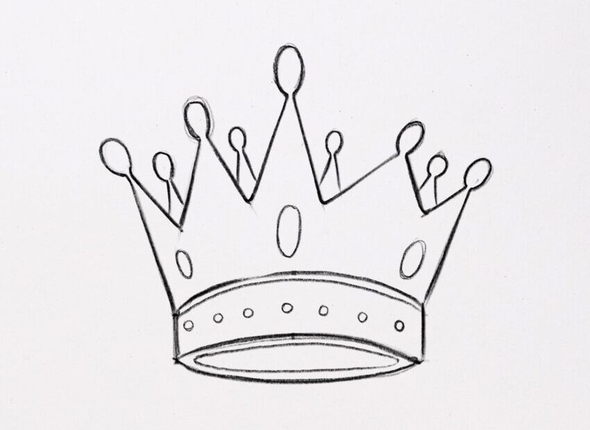 How To Draw A Crown easy Step By Step