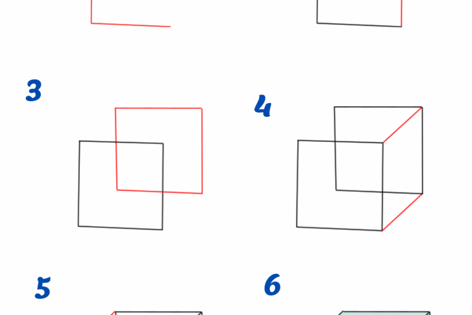 How To Draw A Cube Step By Step Crafty Morning