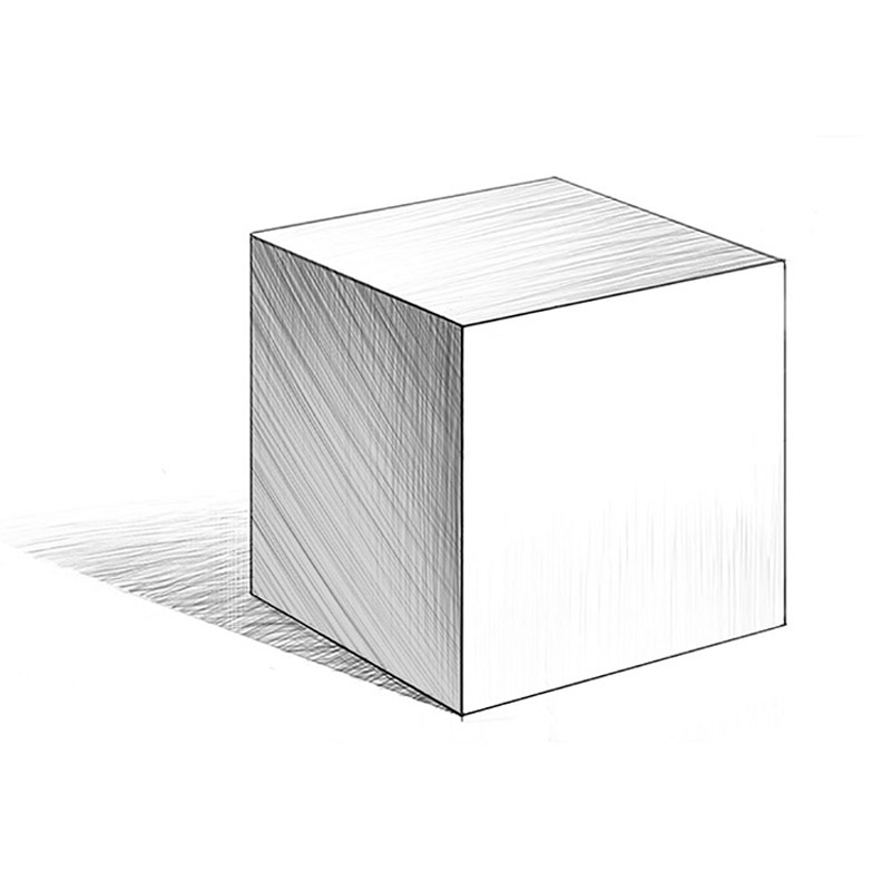 how to draw a cube