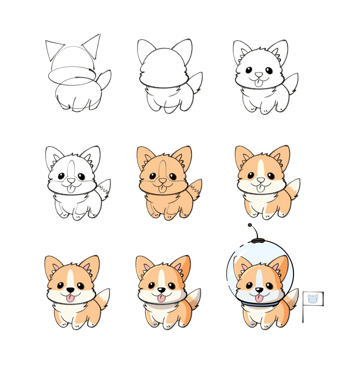 How To Draw A Cute Dog Easily Step by Step Tutorial XPPen