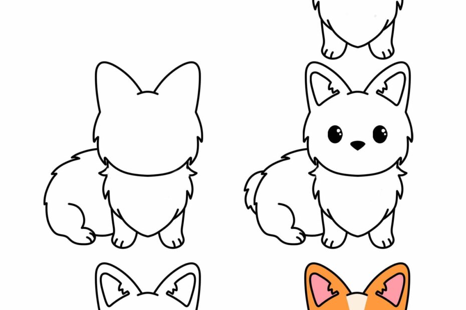 How To Draw A Cute Dog Step By Step Tutorial