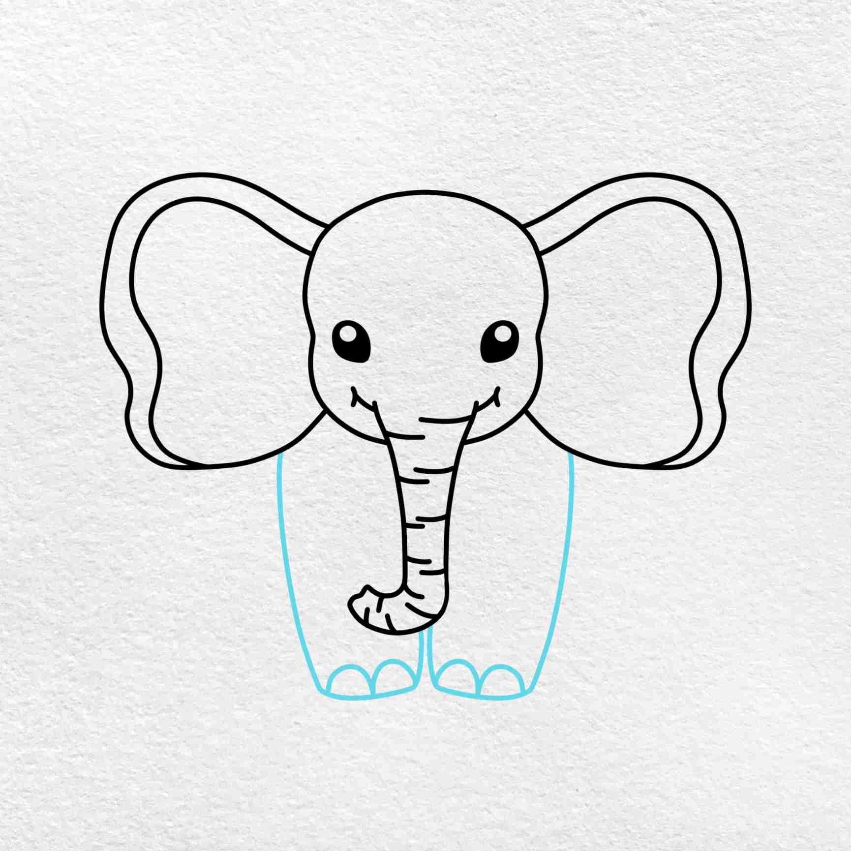 How To Draw A Cute Elephant HelloArtsy