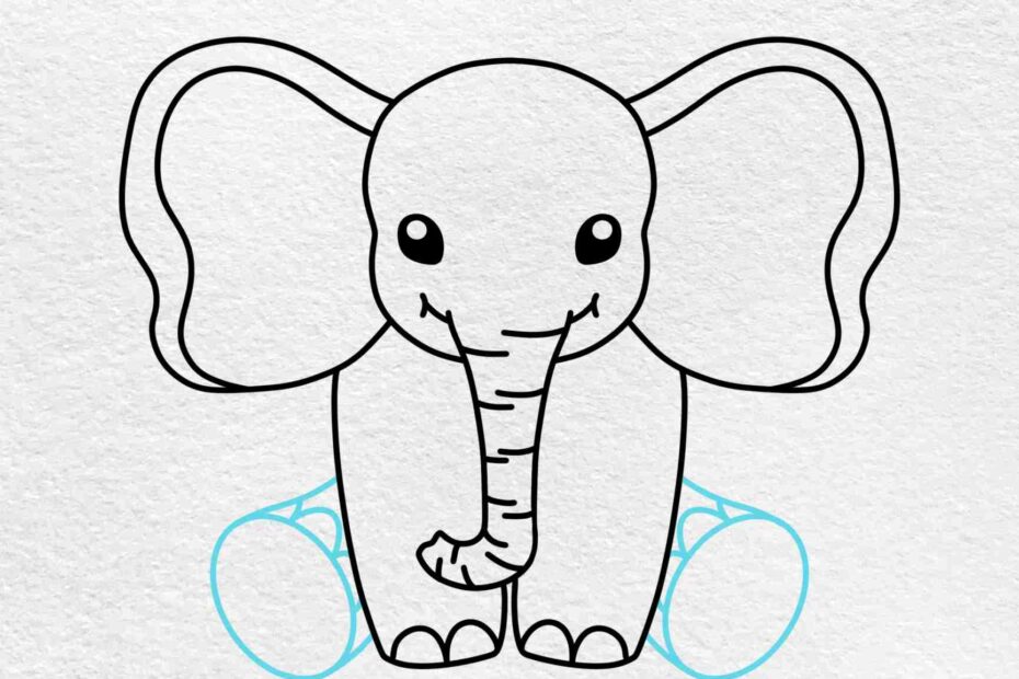 How To Draw A Cute Elephant HelloArtsy