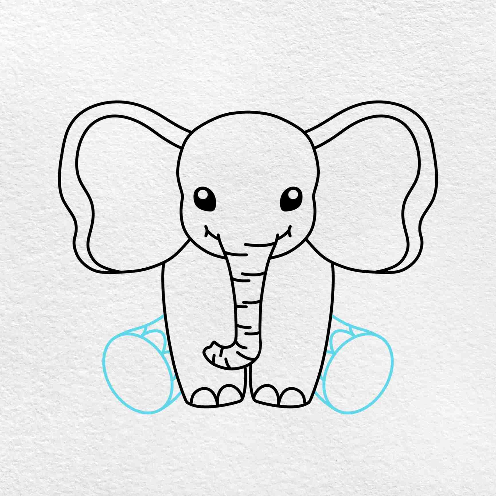 How To Draw A Cute Elephant HelloArtsy
