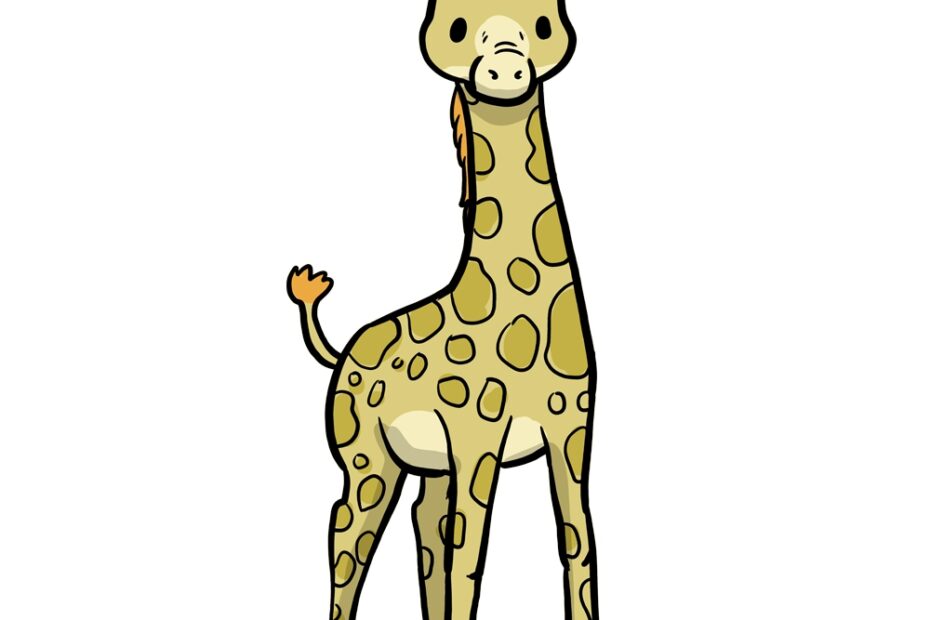 How To Draw A Cute Giraffe Step By Step