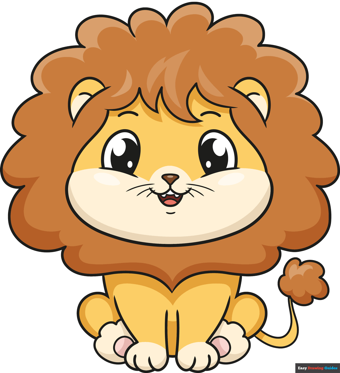 drawing of a lion