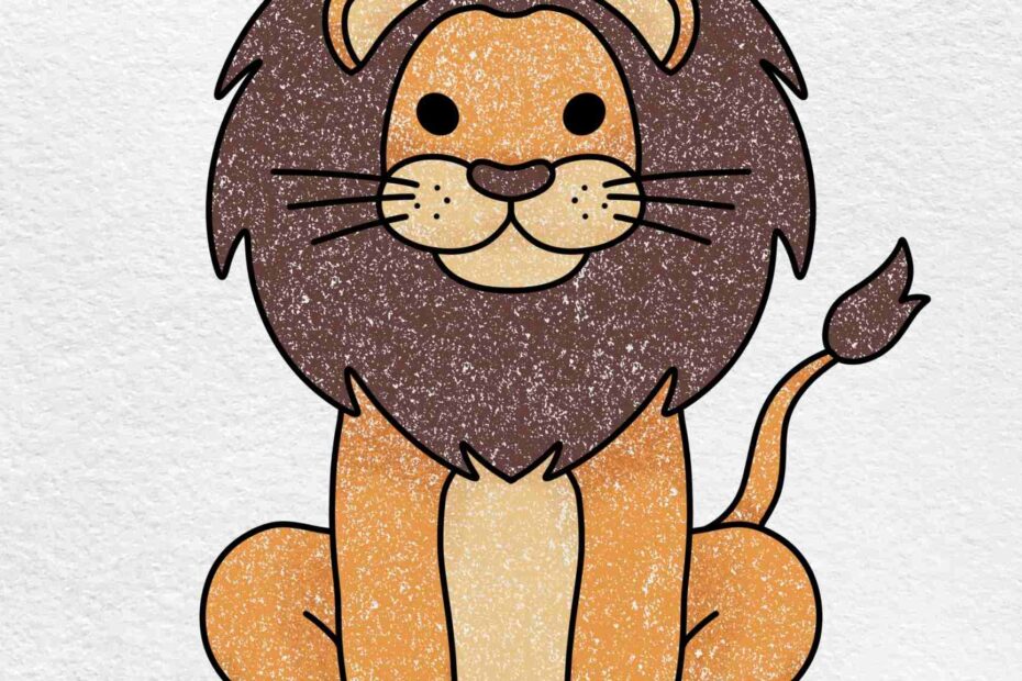 How To Draw A Cute Lion HelloArtsy