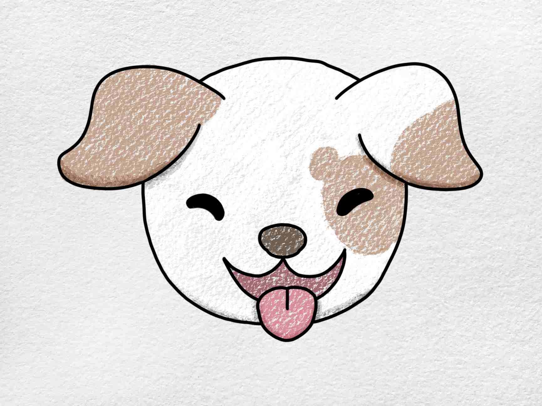 How To Draw A Dog Face HelloArtsy