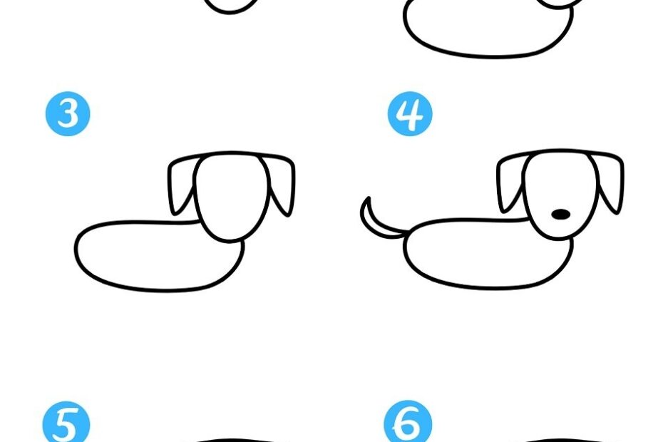 How To Draw A Dog For Kids Easy Crafty Morning