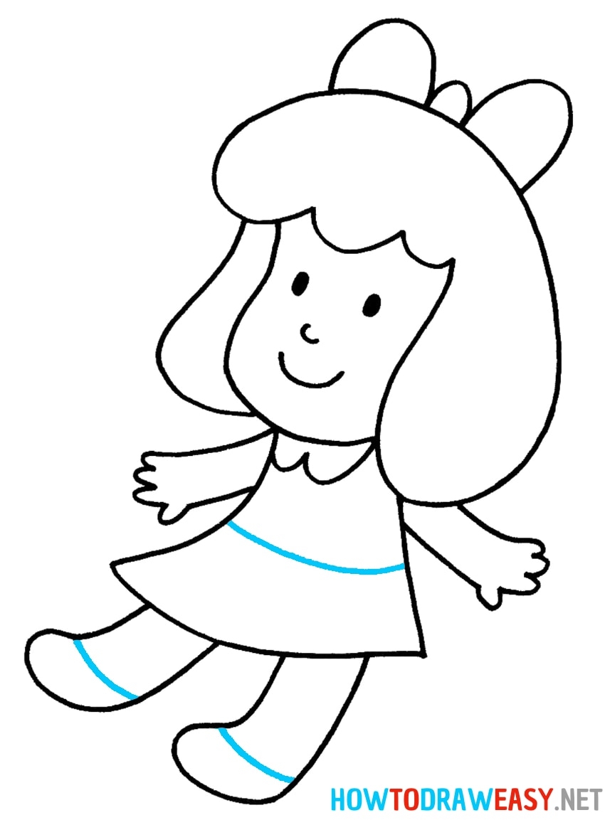 How To Draw A Doll How To Draw Easy