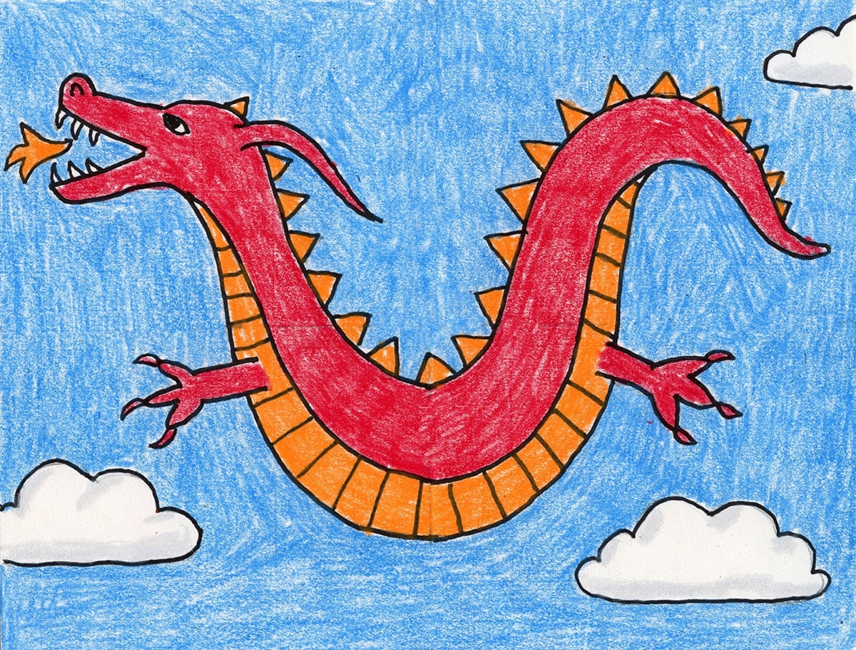 dragon drawings easy