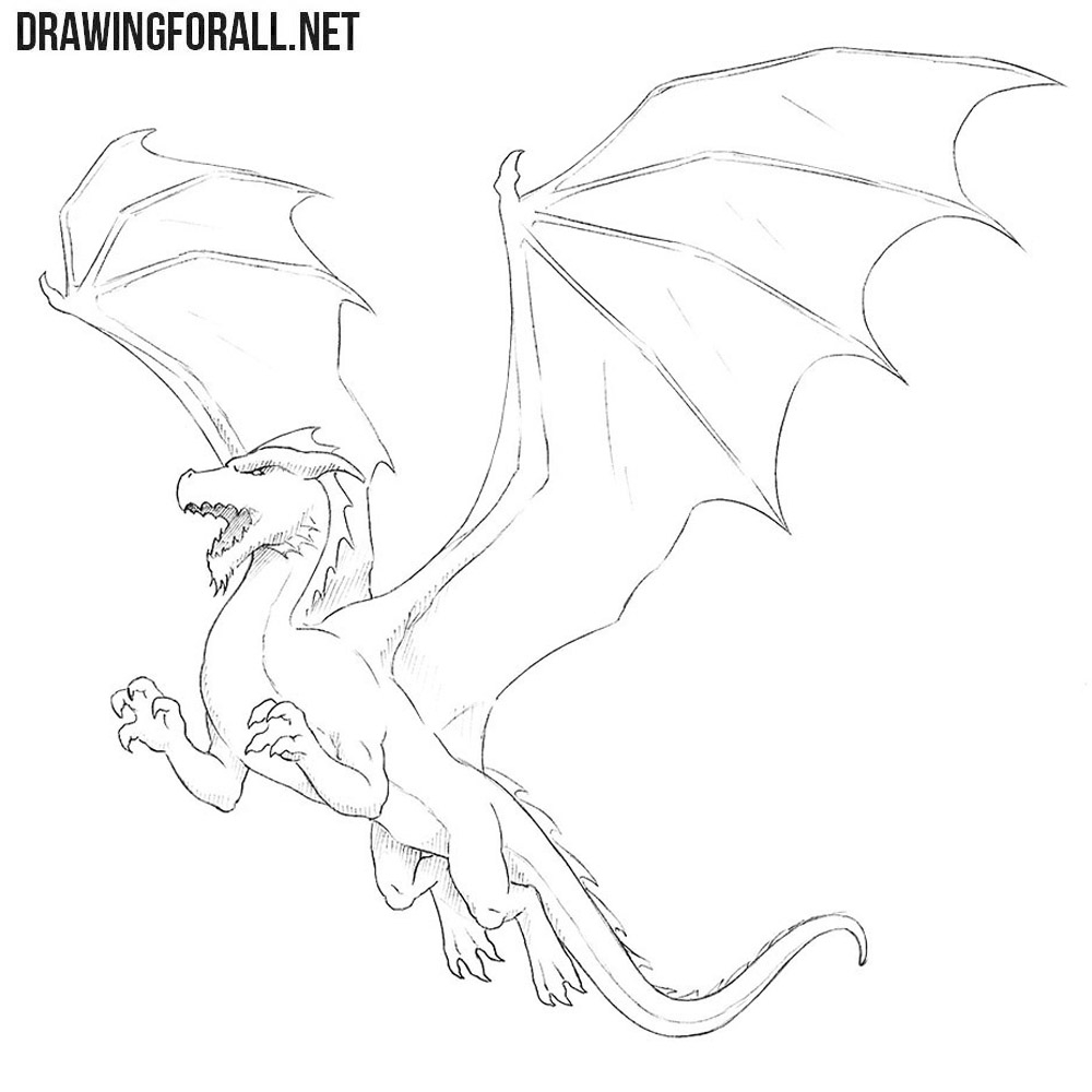 simple to draw dragons