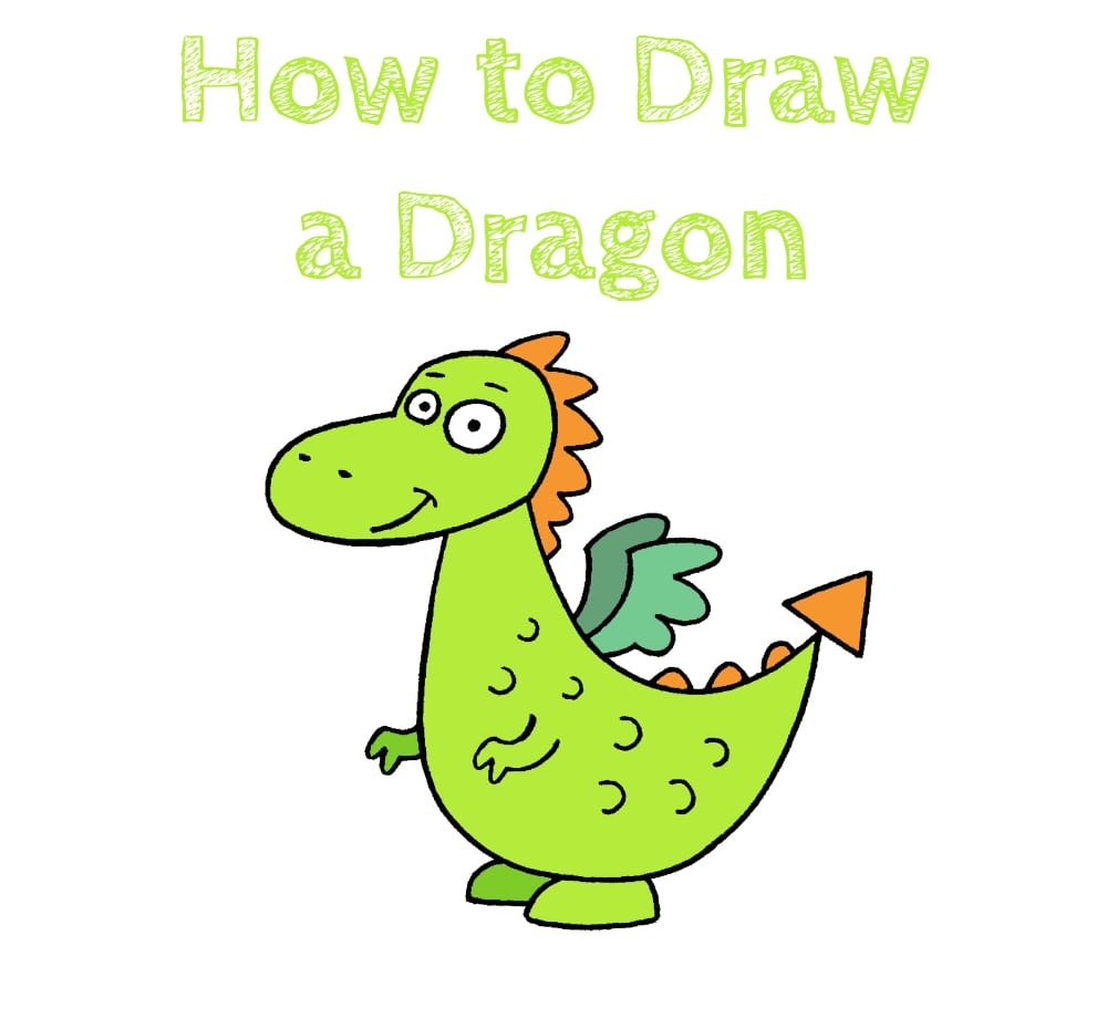 dragon drawing for kids