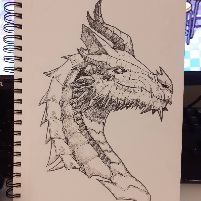 How To Draw A Dragon Sketch A Day