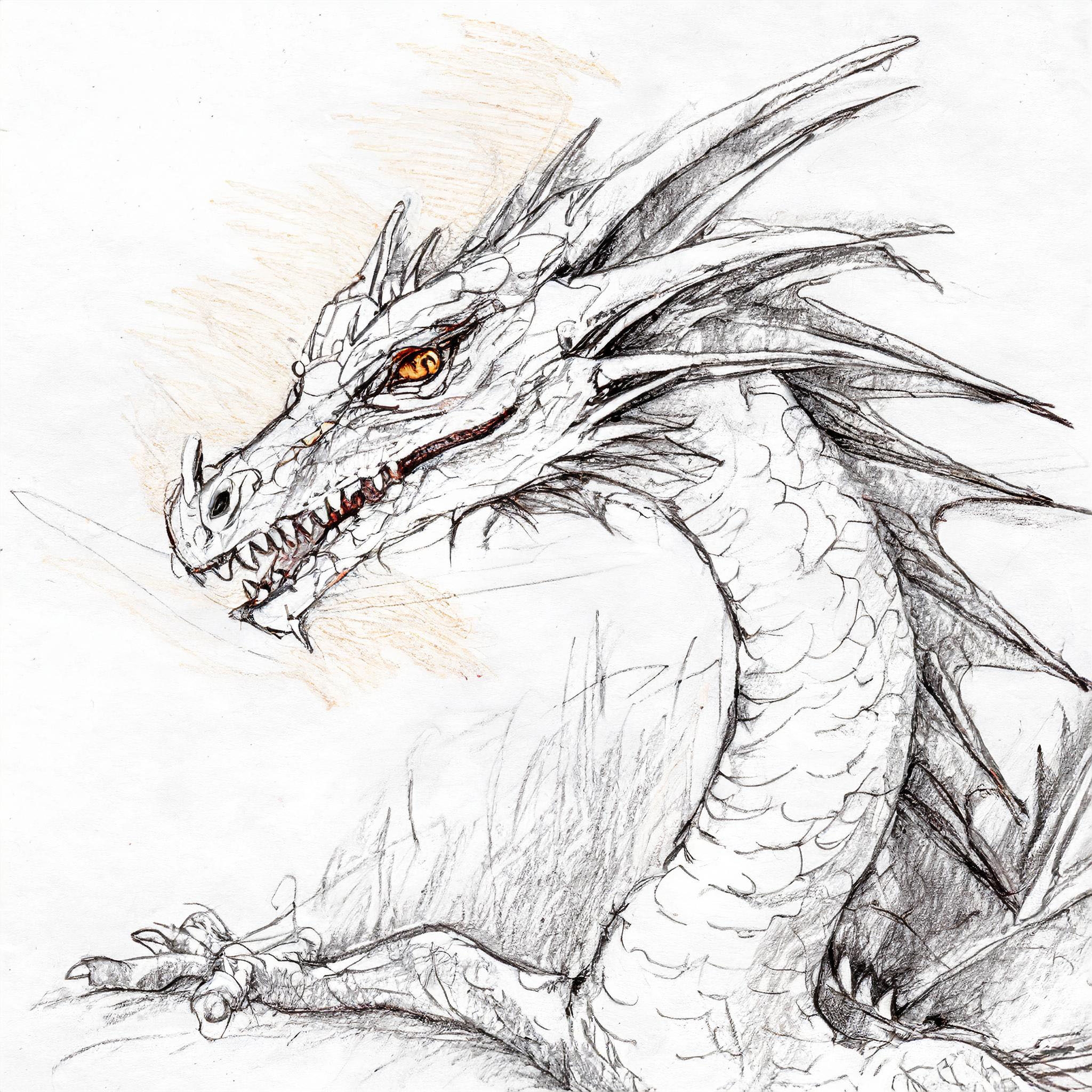 How To Draw A Dragon Step By Step With Pencil Art Instruction Blog