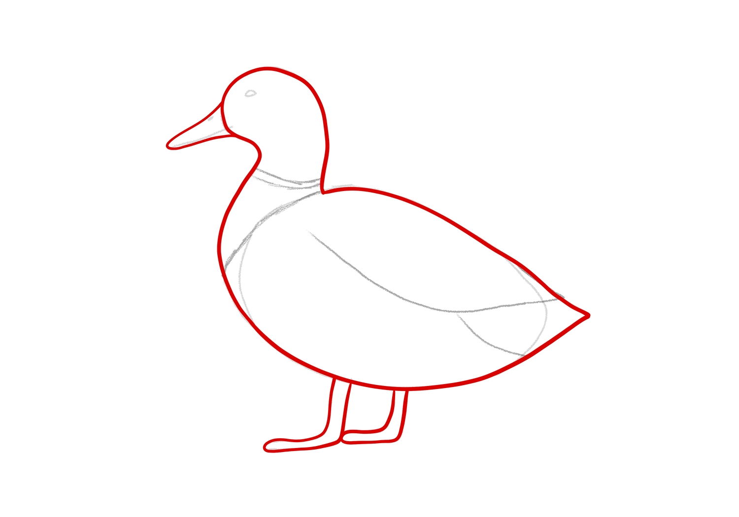 How To Draw A Duck Design School