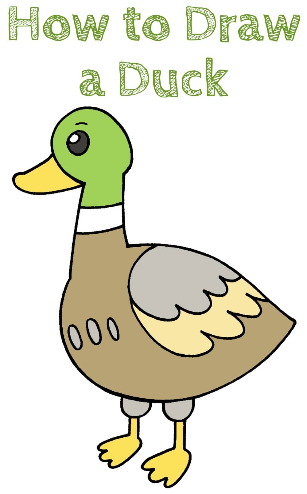 How To Draw A Duck How To Draw Easy