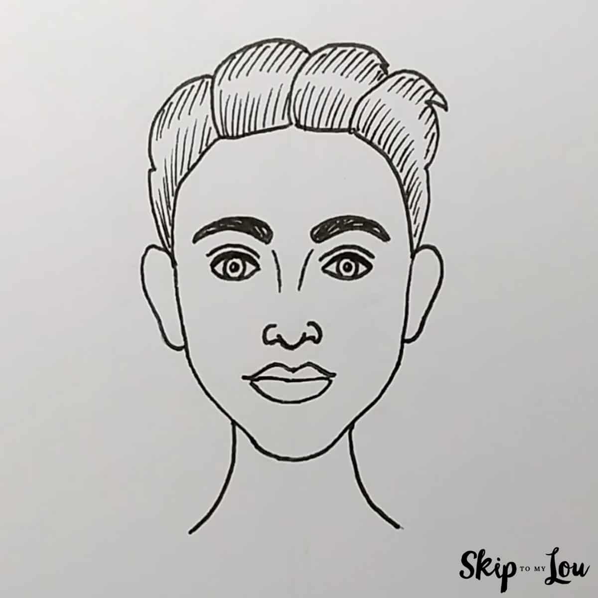 How To Draw A Face 8 Step Simple Guide Skip To My Lou
