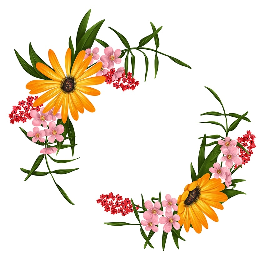 How To Draw A Floral Design Create An Easy Flower Design