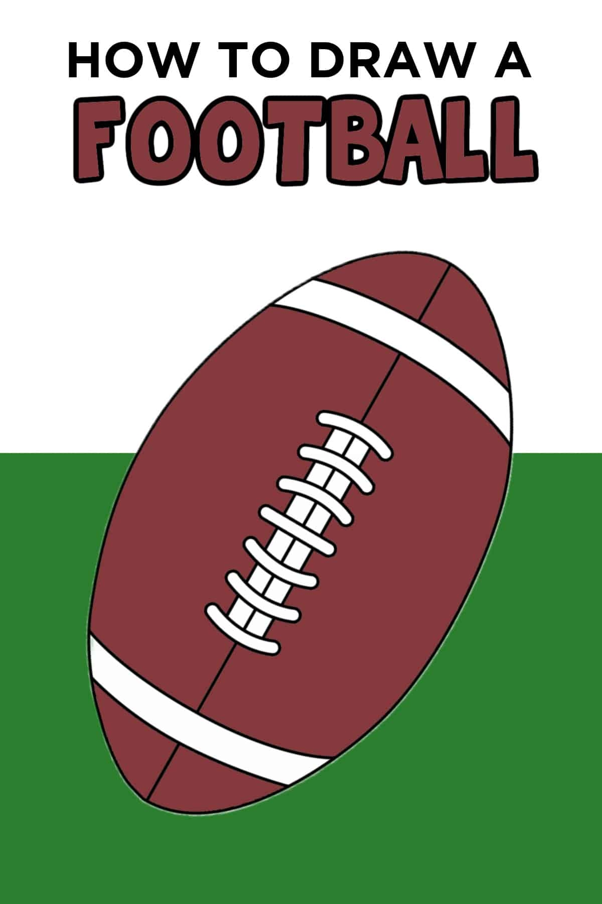 How To Draw A Football Easy Step By Step Guide Made With HAPPY