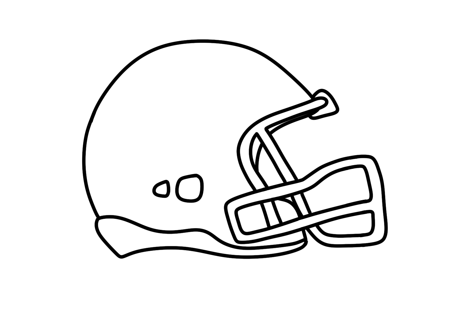 How To Draw A Football Helmet Design School
