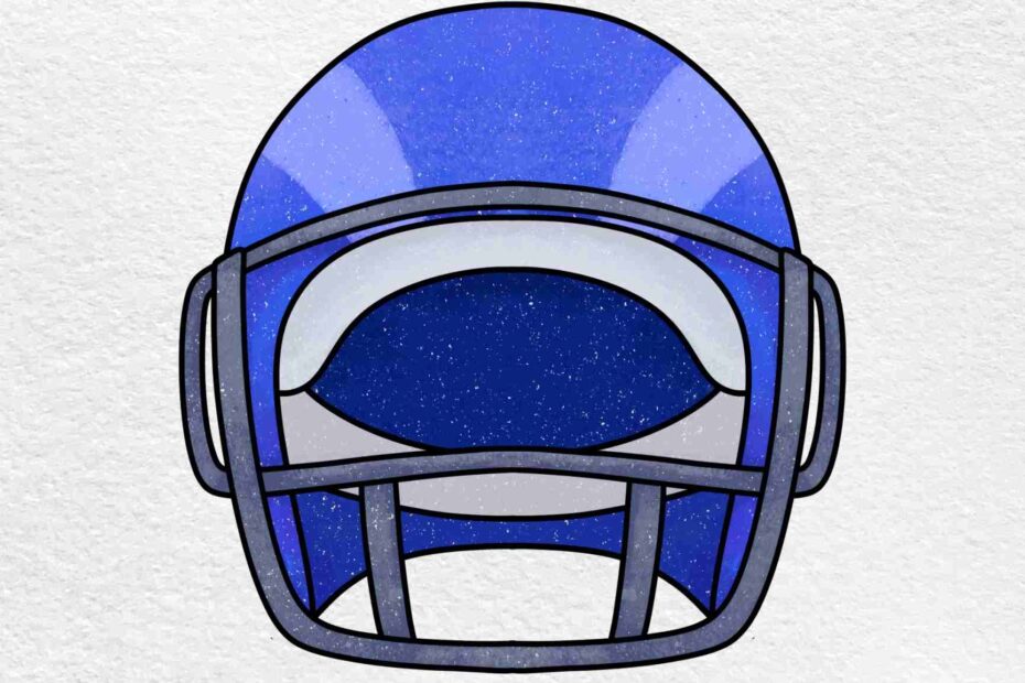 How To Draw A Football Helmet HelloArtsy