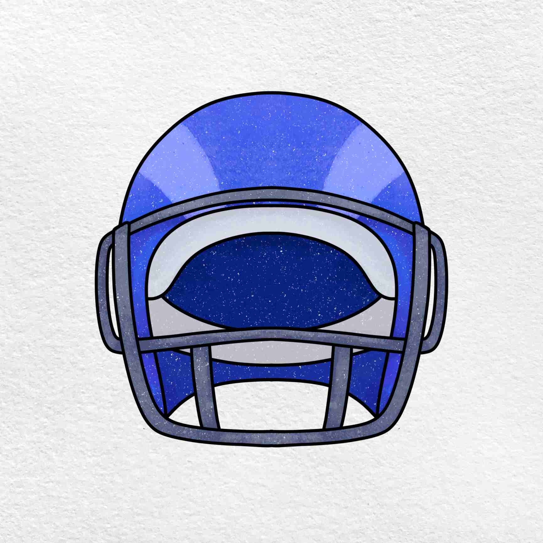 How To Draw A Football Helmet HelloArtsy