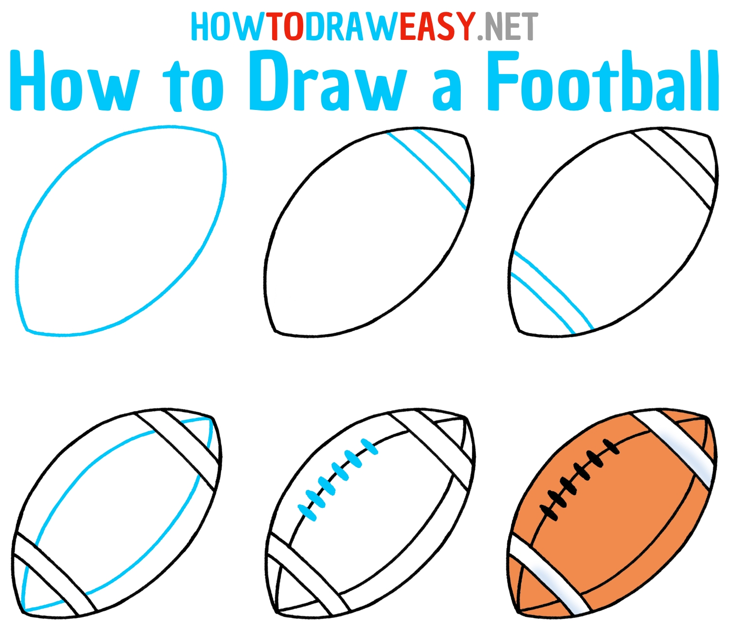 how do you draw a football