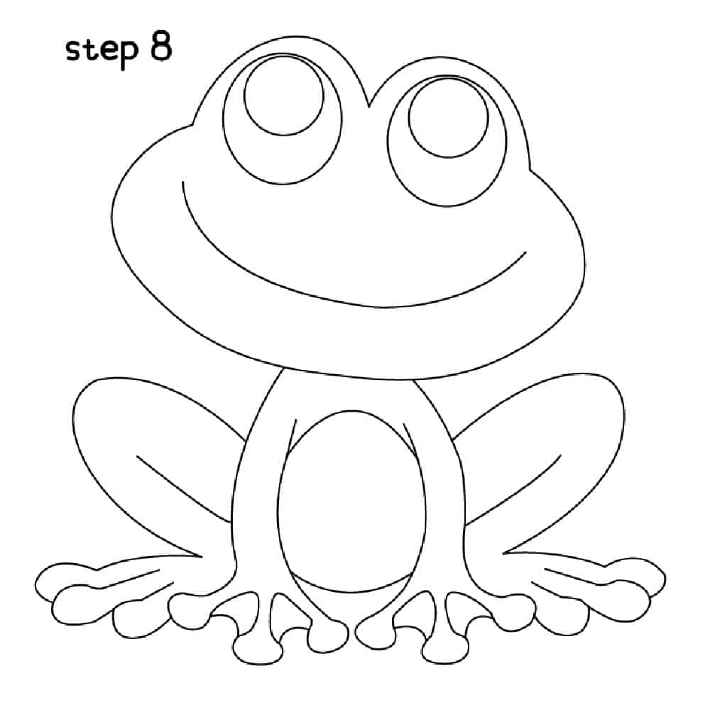 How To Draw A Frog Easy Step By Step Made With HAPPY